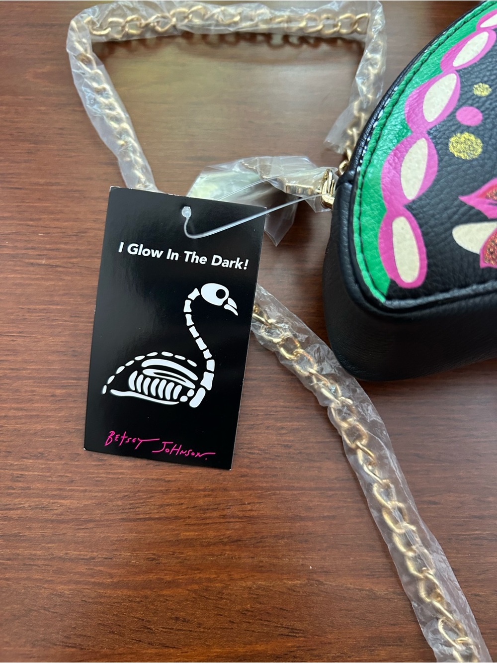 Betsey Johnson Skeleton Flamingo Bag - Picture 3 of 6